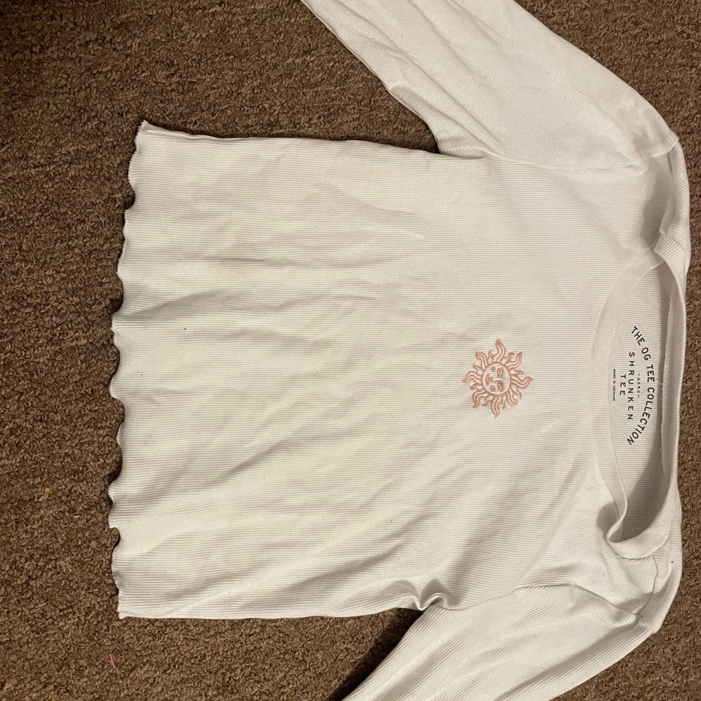 Aero postal long sleeve crop top
